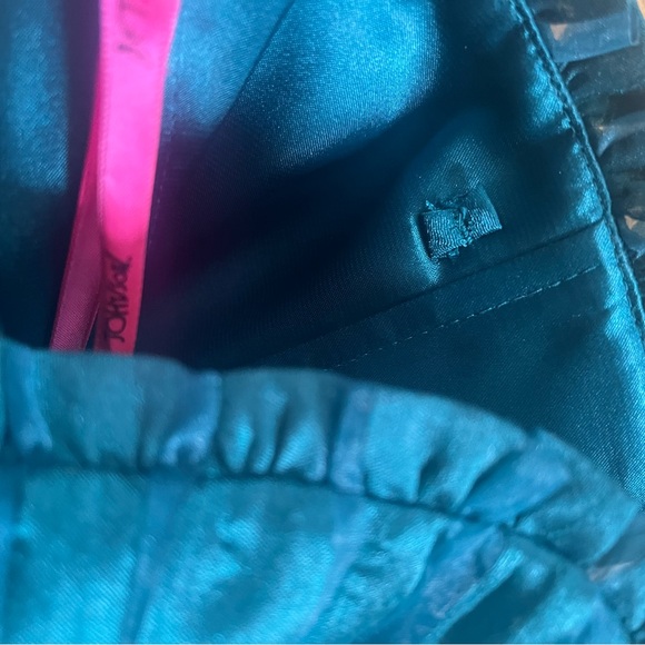 Betsey Johnson Teal Cupcake Strapless Dress - Picture 11 of 11